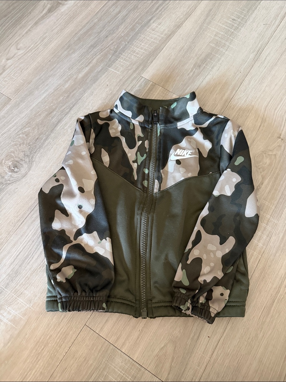 Nike Kids Green Camo Jacket